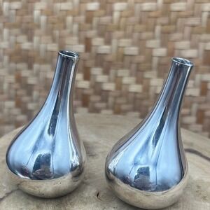 Vtg  Dansk Onion Modernist Candle Holders Mid century Jens H. Quistgaard 60s set